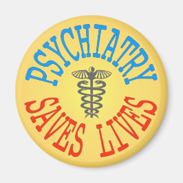 Fröhliches Magnet für Psychiatrie