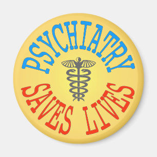 Fröhliches Magnet für Psychiatrie
