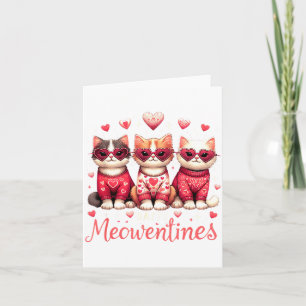 Fröhliches Meowentines Lustige Süße Valentinstag K Karte