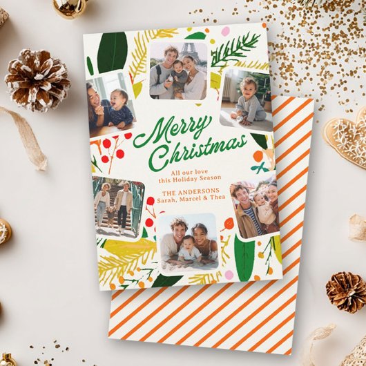 Fröhliches modernes frohes Weihnachten