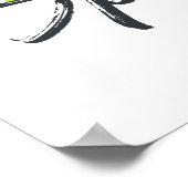 Fröhliches, modernes, lustiges, lebendiges Design Poster (Ecke)