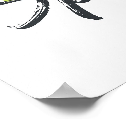 Fröhliches, modernes, lustiges, lebendiges Design  Poster (Ecke)