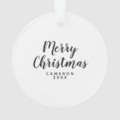 Fröhliches Mops-Party Ornament (Rückseite)