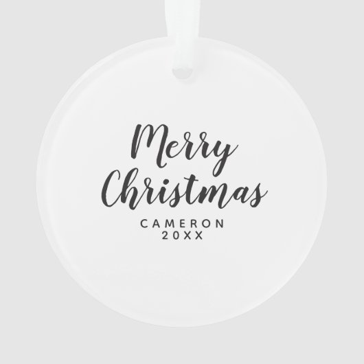 Fröhliches Mops-Party Ornament (Rückseite)