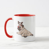 Fröhliches Mops-Party Tasse (Links)