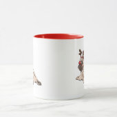 Fröhliches Mops-Party Tasse (Zentrum)