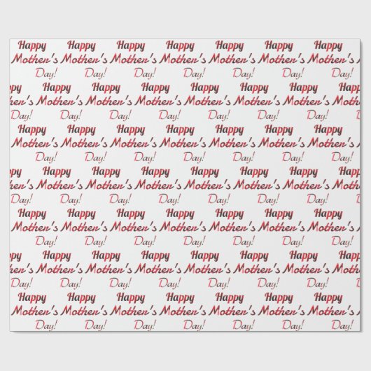 Fröhliches Muttertagsbroschüre Geschenkpapier (Flach)