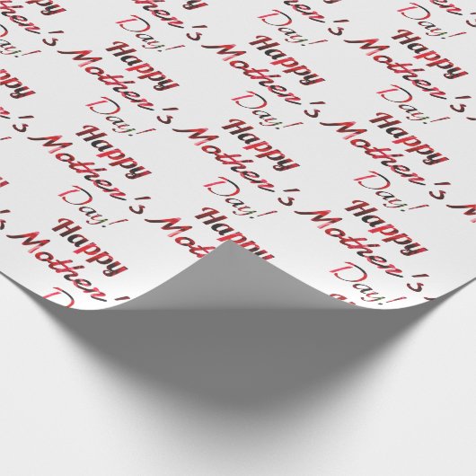 Fröhliches Muttertagsbroschüre Geschenkpapier (Ecke)