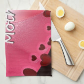 Fröhliches Muttertagsherz Geschirrtuch (Viertel Falte)