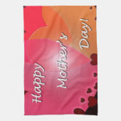 Fröhliches Muttertagsherz Geschirrtuch (Vertikal)