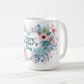 Fröhliches Muttertagsherz Kaffeetasse (VorderseiteRechts)