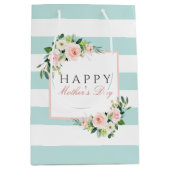 Fröhliches Muttertagsmuster Mittlere Geschenktüte (Vorderseite)