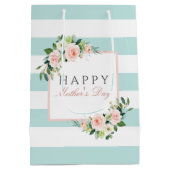 Fröhliches Muttertagsmuster Mittlere Geschenktüte (Rückseite)