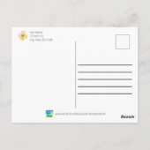 Fröhliches Muttertagsmuster Postkarte (Rückseite)