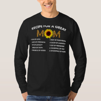 Fröhliches Muttertagsrezept für eine große Mama T-Shirt
