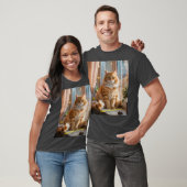 Fröhliches Nationaler Katzentag T-Shirt (Unisex)