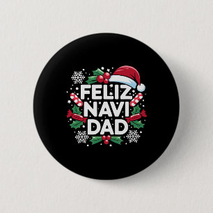 Fröhliches Navi-Väter-Witz-Familien-Weihnachten-Va Button