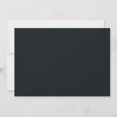 Fröhliches Navy Minimalist Foto Save The Date (Rückseite)