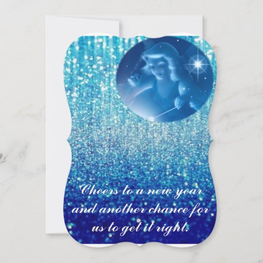 fröhliches Neues Jahr mit Segnung Feiertagskarte (Vorderseite)