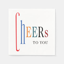 Fröhliches neues Jahr Party Serviette