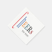 Fröhliches neues Jahr Party Serviette (Ecke)