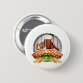 fröhliches Oktoberfest Button (Vorne & Hinten)
