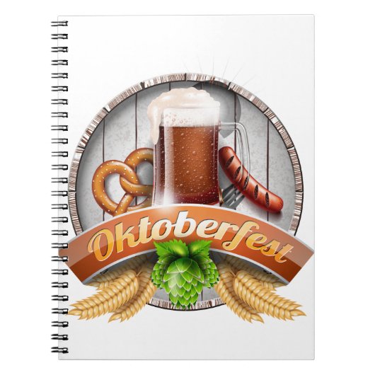 fröhliches Oktoberfest Notizblock (Vorderseite)