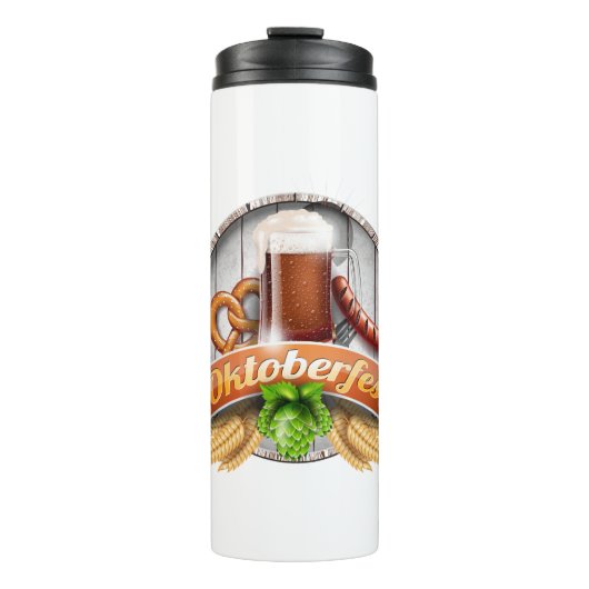 fröhliches Oktoberfest Thermosbecher (Vorderseite)