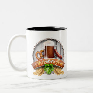 fröhliches Oktoberfest Zweifarbige Tasse