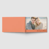 Fröhliches Orange Strand Foto Gästebuch (Voll)