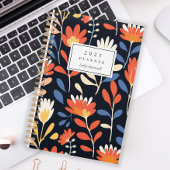 Fröhliches Orangefarbenes Muster Personalisiert 20 Planer