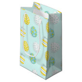 Fröhliches Osterei-Muster  Kleine Geschenktüte (Vorderseite Schrägansicht)