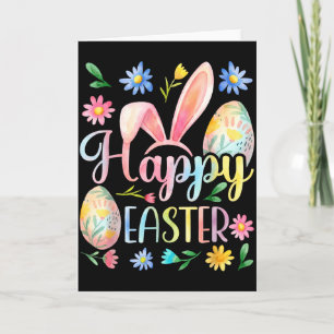 Fröhliches Osterhase Kaninchen Gesicht Lustiger Os Karte