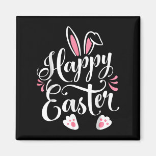 Fröhliches Osterhase Kaninchen Gesicht Lustiger Os Magnet