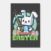 Fröhliches Osterhase Pixel Spiel  Post-it Klebezettel (Vorderseite)