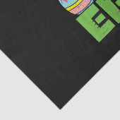 Fröhliches Osterhase Pixel Spiel  Seidenpapier (Detail)