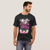 Fröhliches Osterhasen-Feierdesign T-Shirt (Vorne ganz)