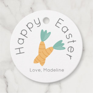 Fröhliches Ostern Karottenbündel Geschenkanhänger