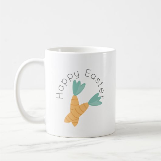 Fröhliches Ostern Karottenbündel Kaffeetasse (Links)
