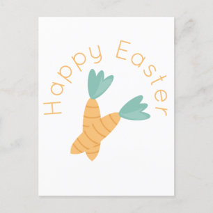 Fröhliches Ostern Karottenbündel  Postkarte