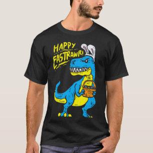 Fröhliches Ostern Lustiger Dinosaurier Trex Haseno T-Shirt