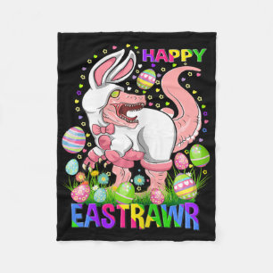 Fröhliches Ostern Lustiger T Rex Ostertag Dinosaur Fleecedecke