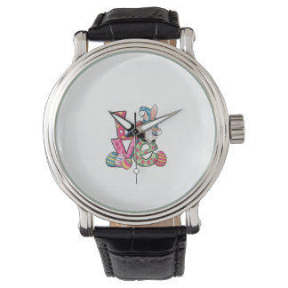 Fröhliches Ostern-Shirt Gnom Ostertag Liebe Männer Armbanduhr