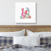 Fröhliches Ostern-Shirt Gnom Ostertag Liebe Männer Leinwanddruck (Insitu (Schlafzimmer))