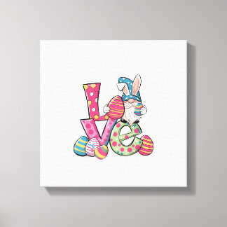 Fröhliches Ostern-Shirt Gnom Ostertag Liebe Männer Leinwanddruck