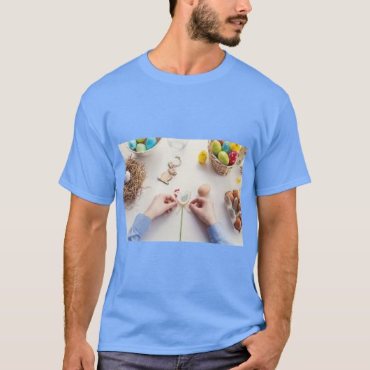 Fröhliches Ostern T-Shirt – Festlich, Hell & Fröhl (Vorderseite)