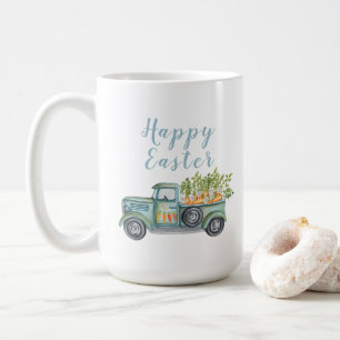 Fröhliches Ostern Vintage-LKW-Kaffeetasse Kaffeetasse