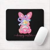 Fröhliches Ostertag Bunny Rabbit Pinselstrich Tee Mousepad (Mit Mouse)