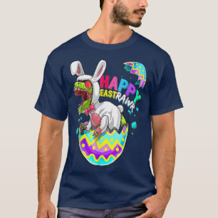 Fröhliches Ostrawr Dinosaurier Häschen-Shirt, Kind T-Shirt