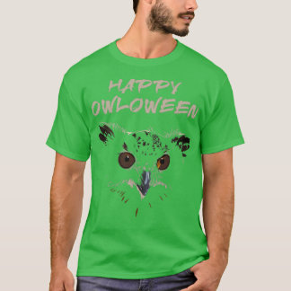 Fröhliches Owloween-Eule für Halloween T-Shirt